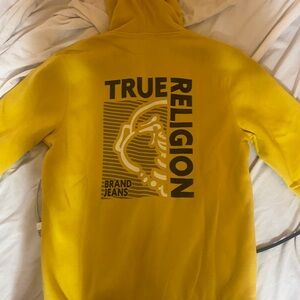 True Religion Camel Zip-Up Hoodie